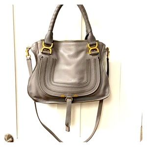 Chloe Marcie medium handbag in cashmere grey
